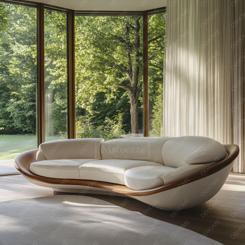 Italian Design Solid Wood Velvet Sofa